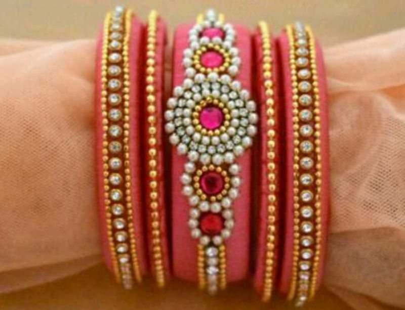 Pink Bangle Set