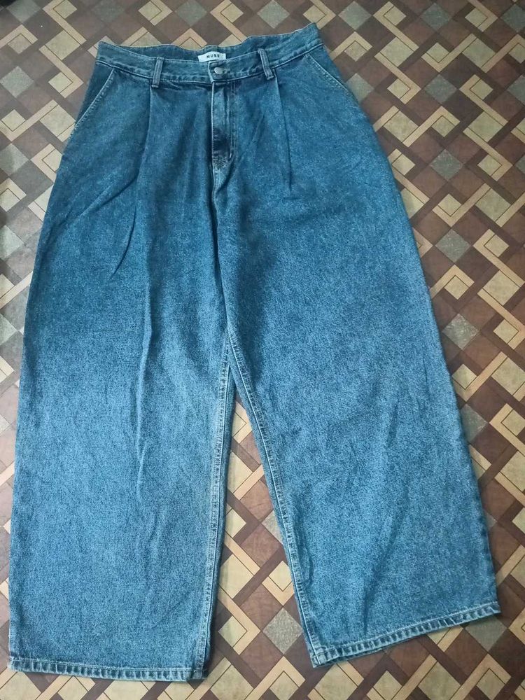 Wide Leg Denim Jeans