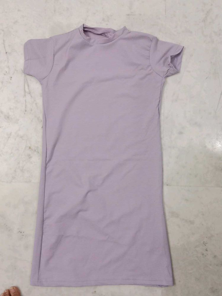 Lilac T-Shirt Dress