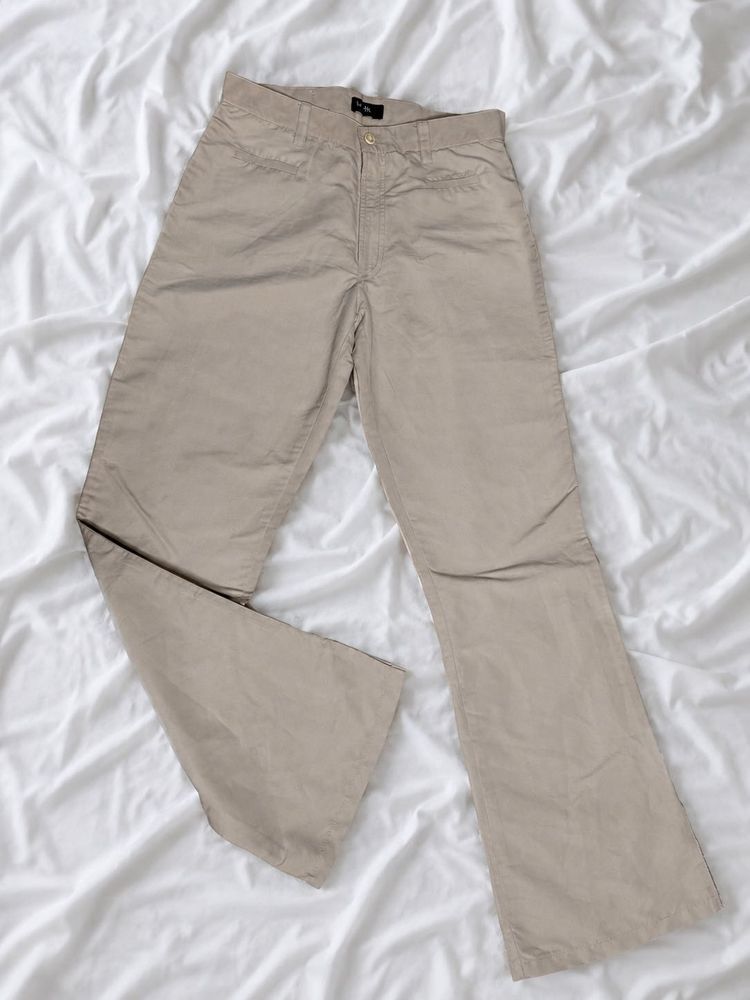 Beige Bootcut pant