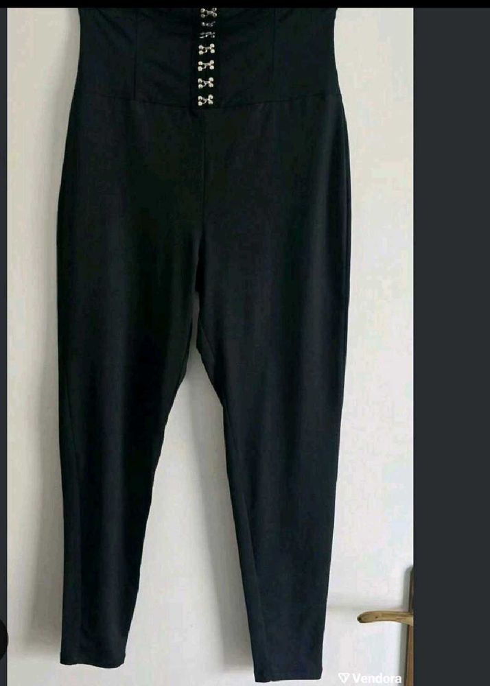 High Waisted Black Trouser