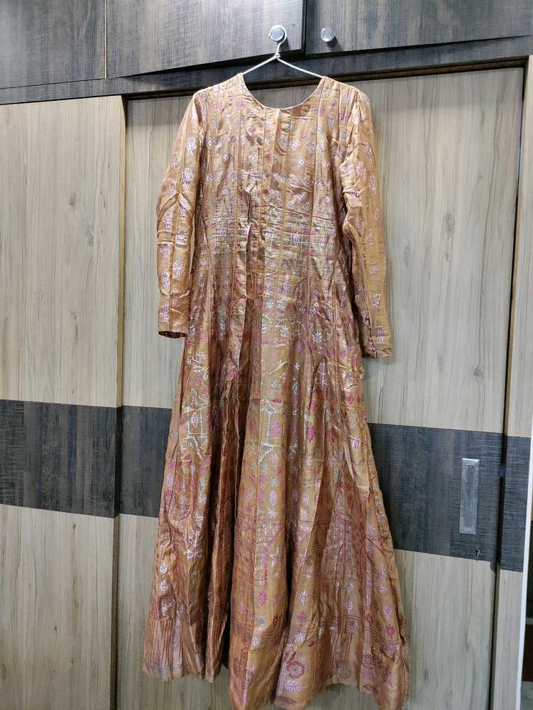 Elegant Silk Ethnic Gown
