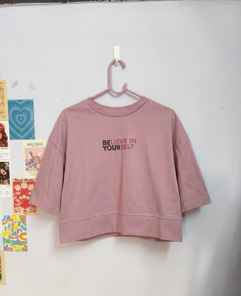 Oversized fit Graphic Crop Top