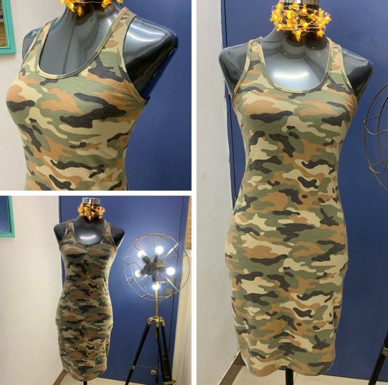 Camouflage Tank Dress