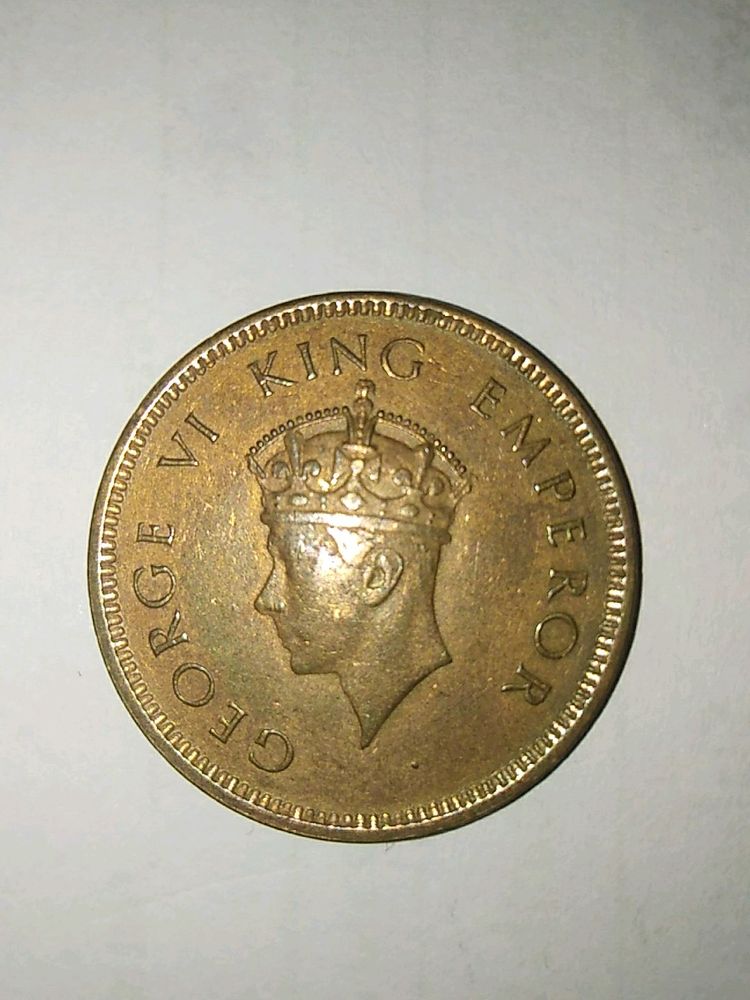 One Quarter Anna 1939 ( GEORGE VI KING)