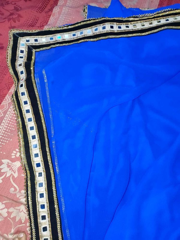 Blue Saree