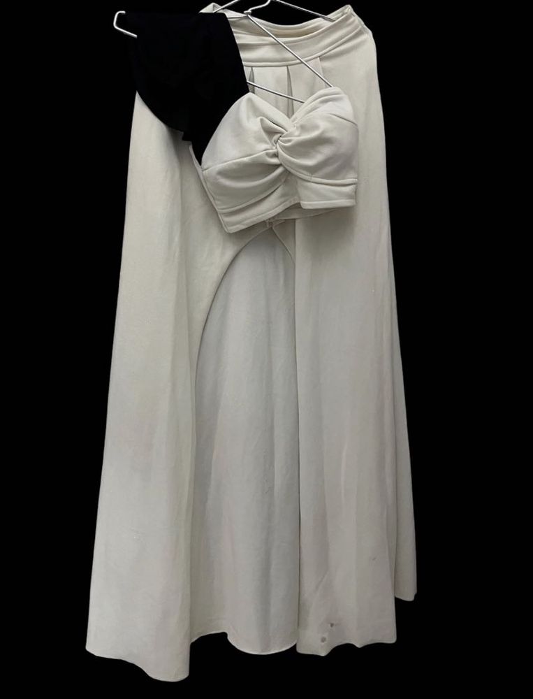 Designer  off white two piece  set