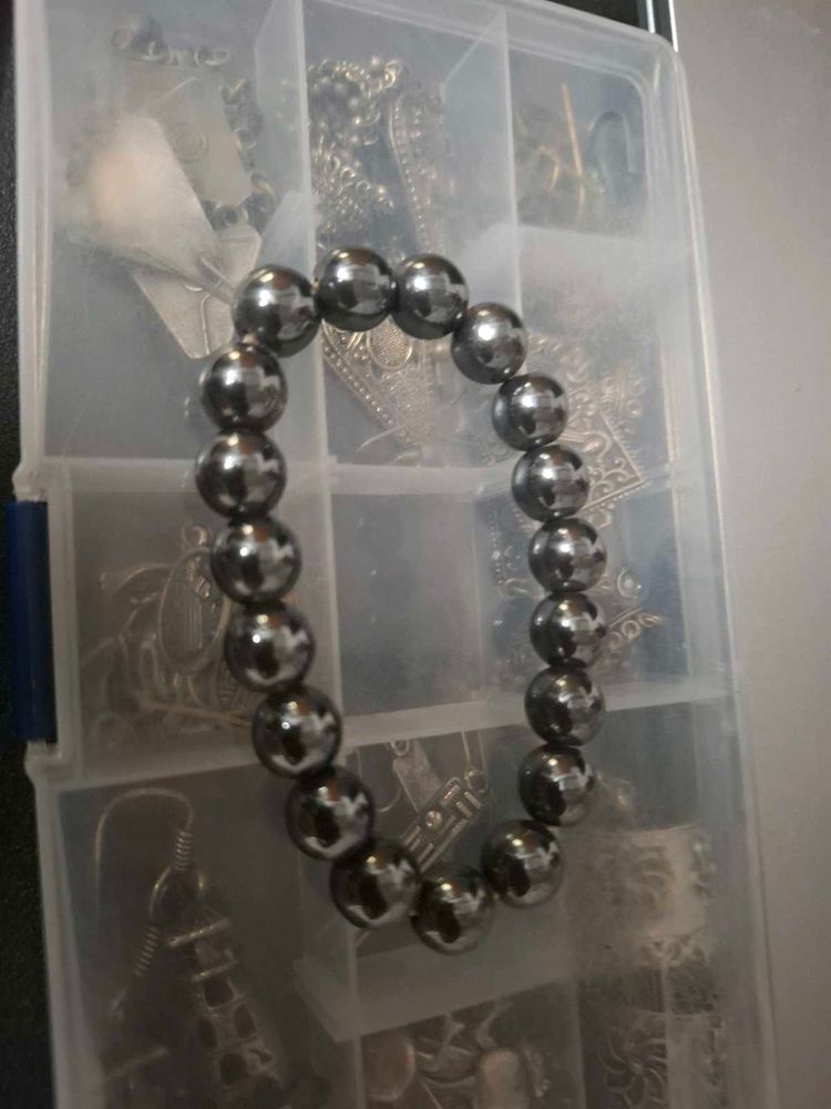 metal beaded bracelet