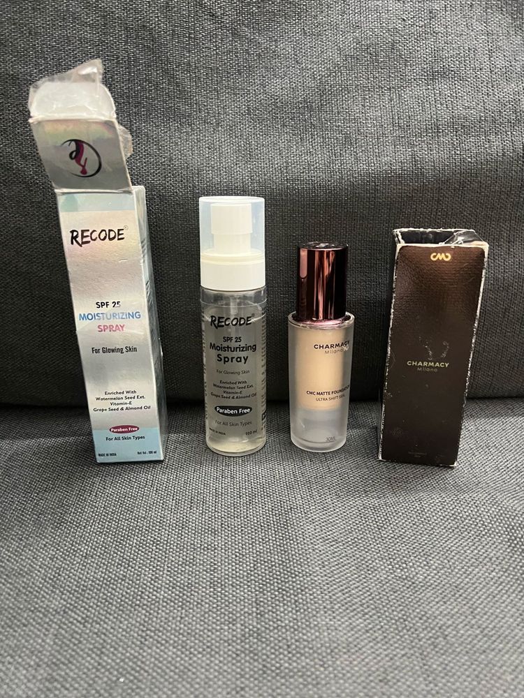 Recode Moisturizing Spray &amp; Charmacy Foundation