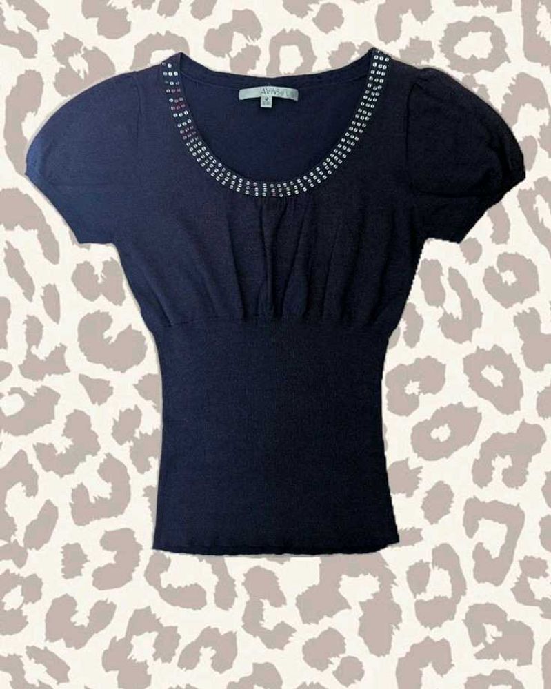 Y2K Purple Fitted Pleated Waist Top