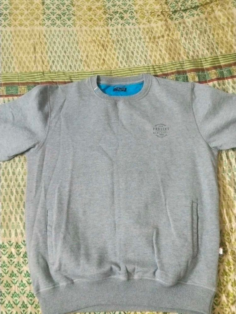 Men's Grey Pullover Sweatshirt