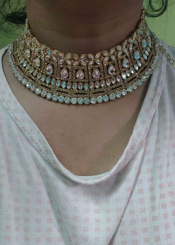 Stunning Kundan Choker Necklace 2 sets