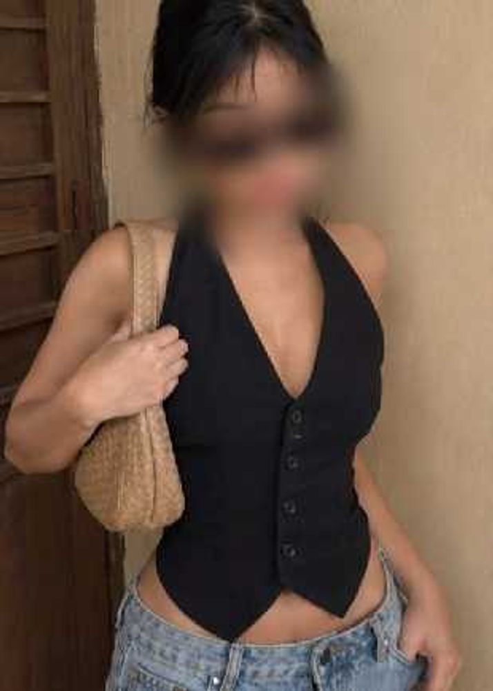 Black halterneck top