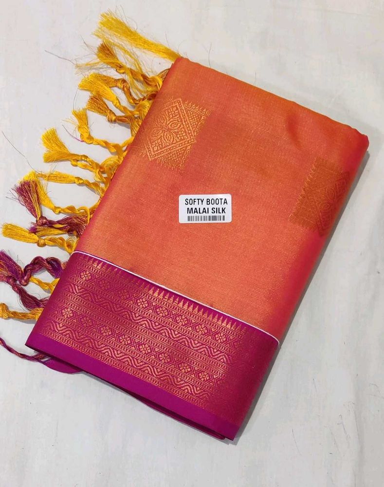 Softy Allover Boota Malai Silk Saree
