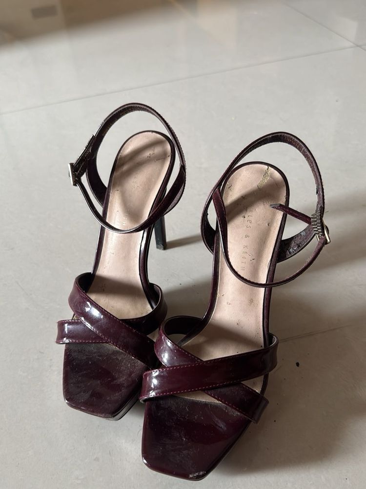 Burgundy Heels