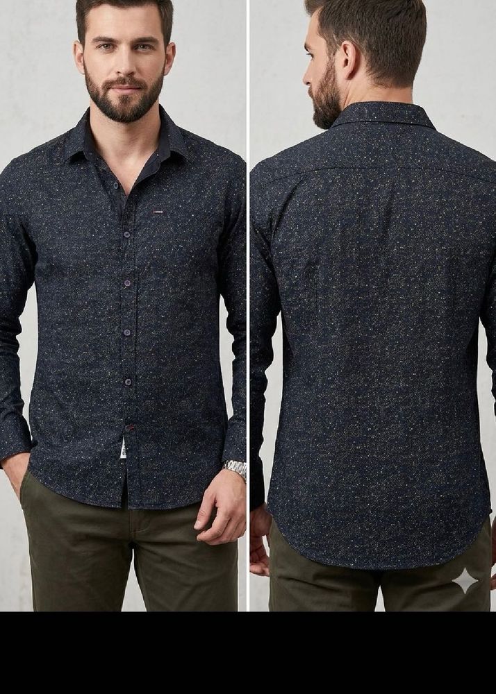 combo Men's Speckled Button-Down Shirt