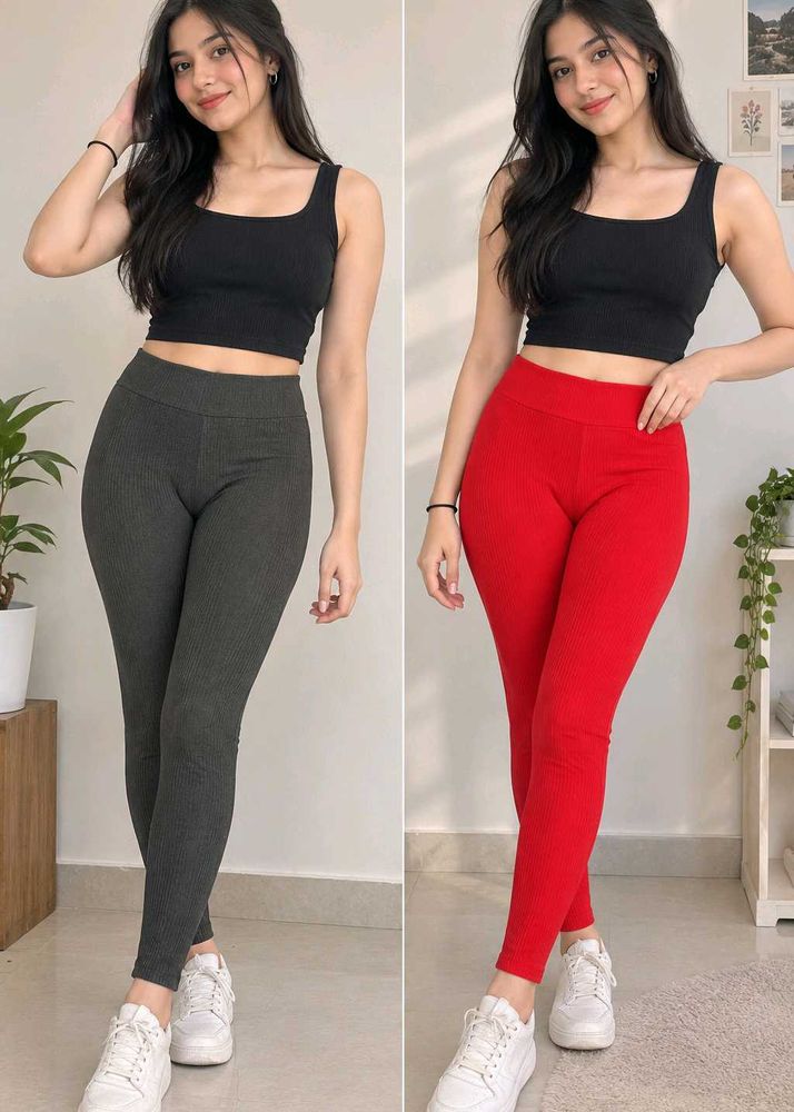 Cozy Ribbed Leggings (Set of 2)