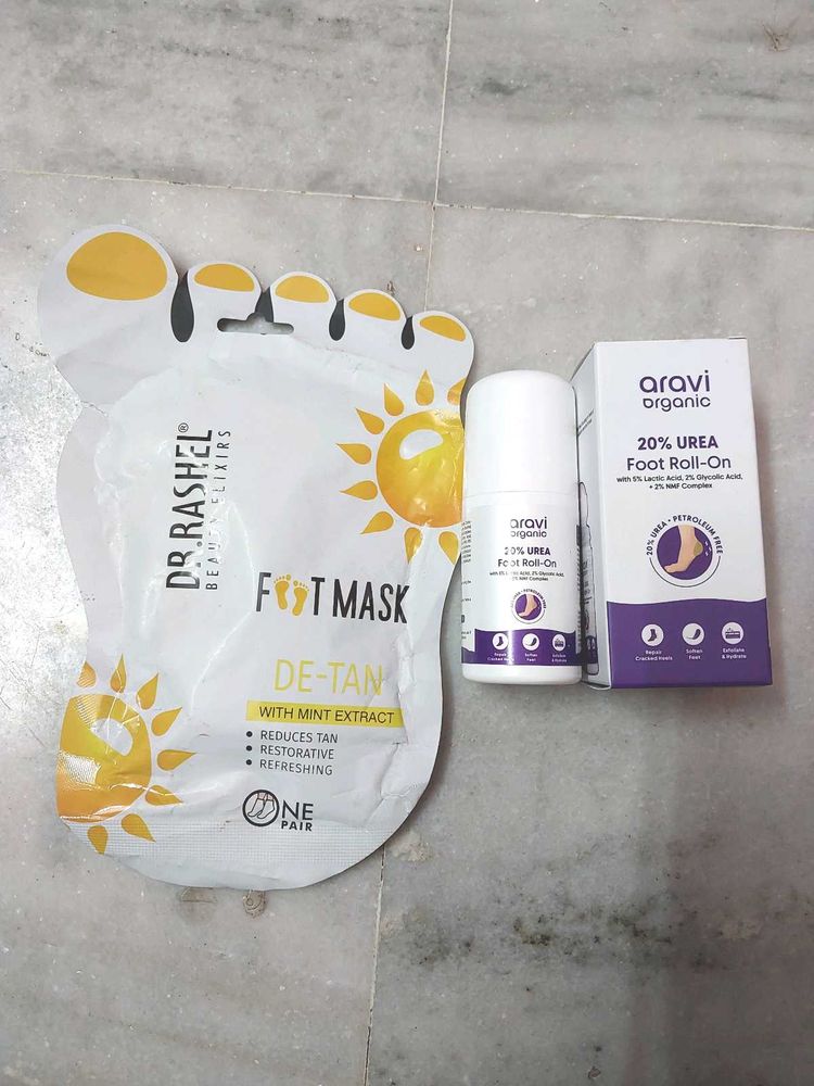 Dr. Rashel  Mask &amp; Aravi Organic Foot Roll