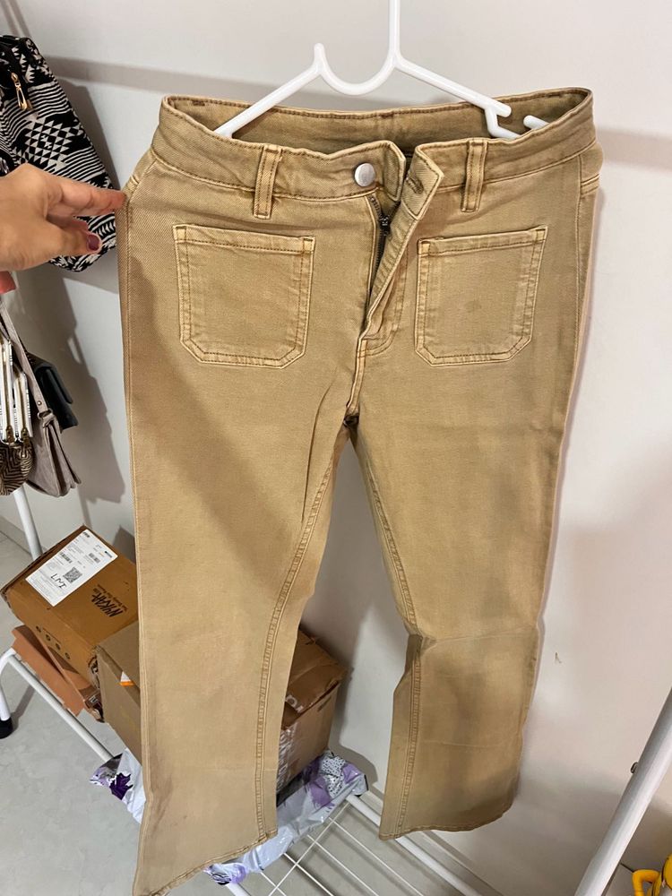 Tan Cargo Style Pants