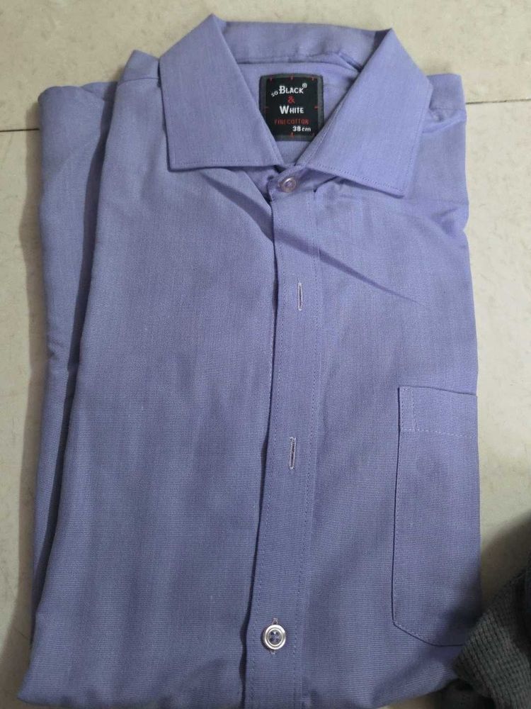 Men's Formal Blue Shirt