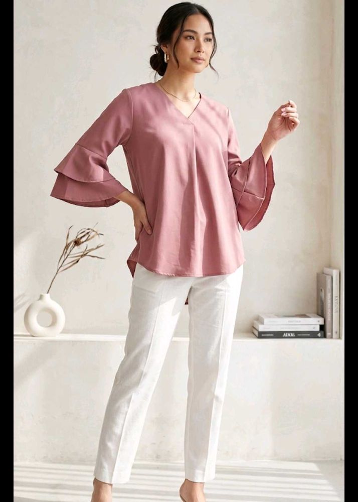Elegant Bell Sleeve Top