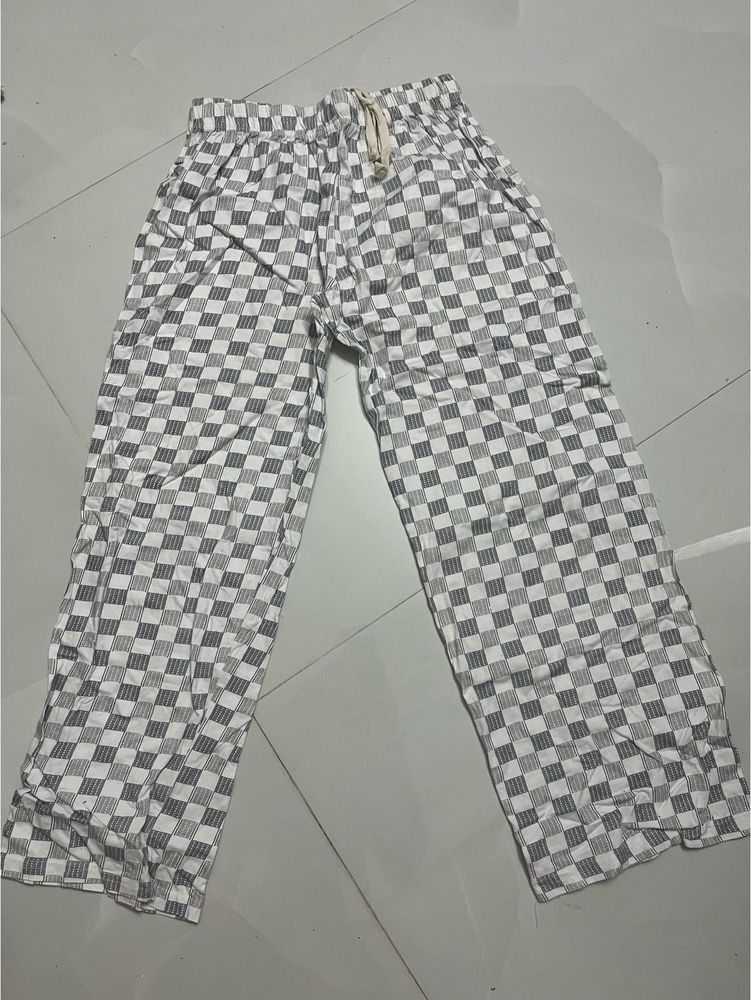 Checkered Casual Pants
