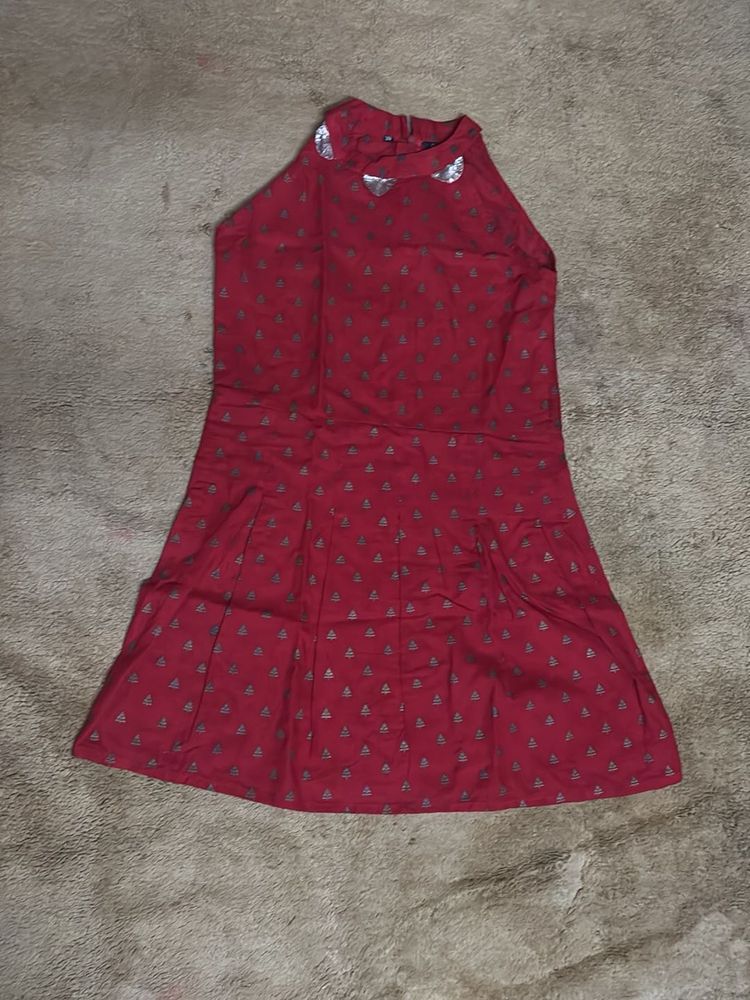Red &amp; Gold Girls' Dress ✨🌼💐