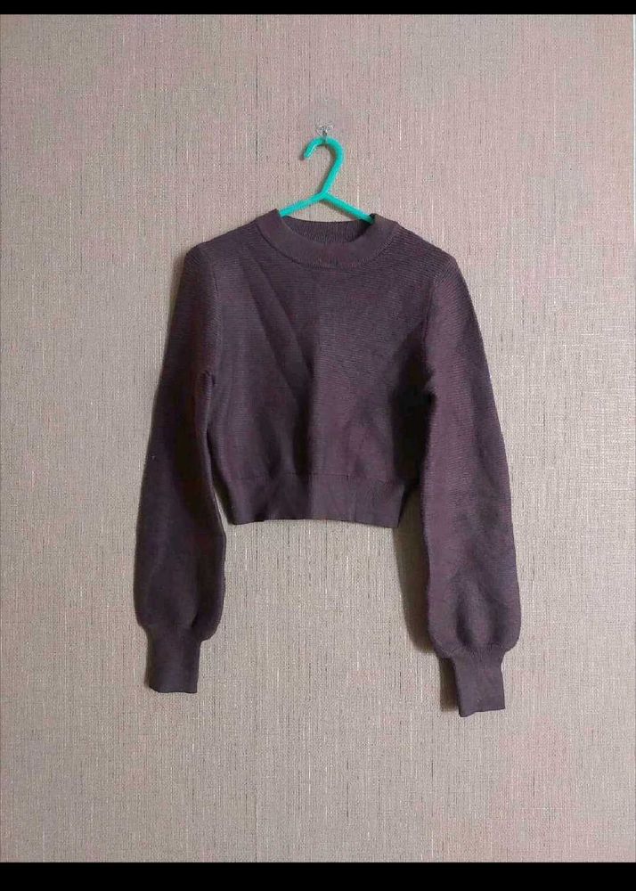 Cropped Long Sleeve Top