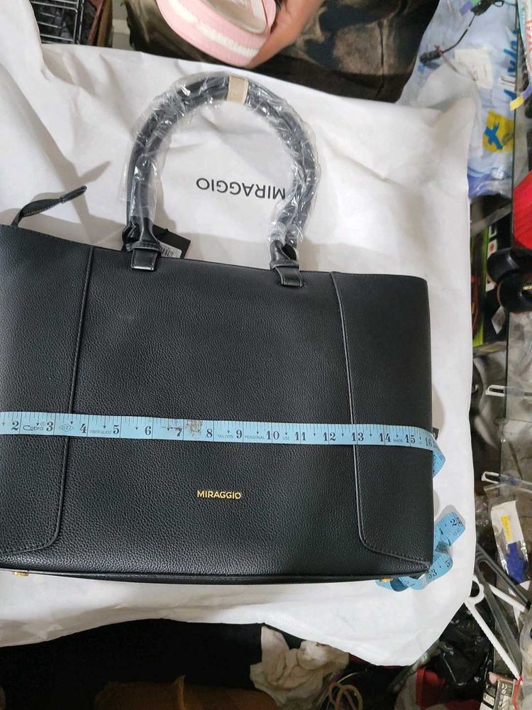 MIRAGGIO Black Tote Bag