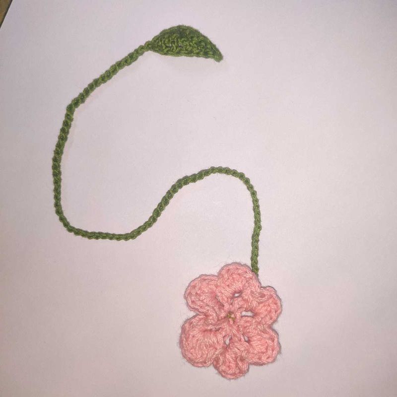 Crochet Flower Bookmark