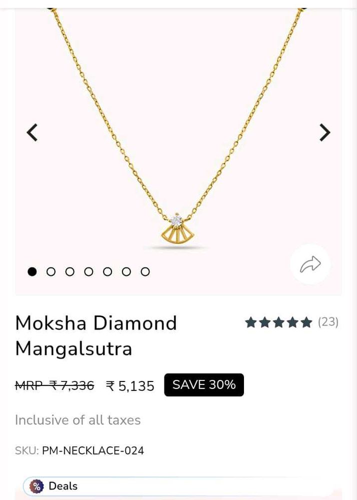 Moksha Diamond Mangalsutra Necklace