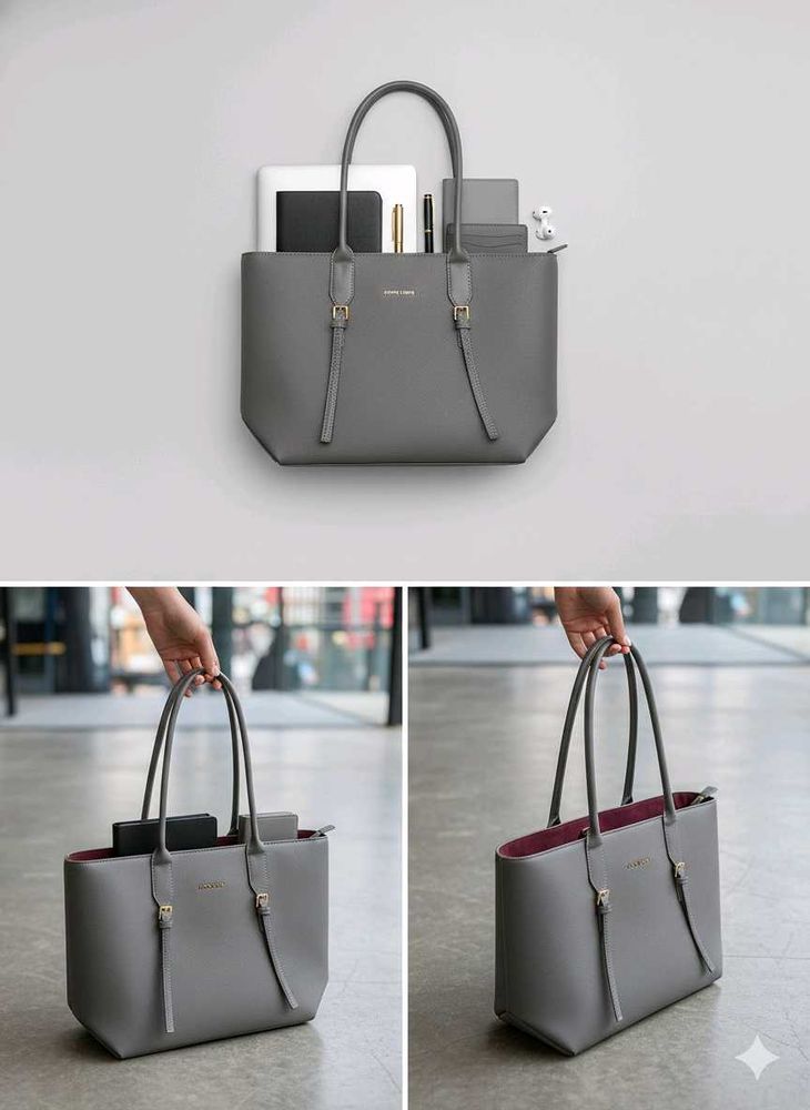 Elegant Gray Tote Bag
