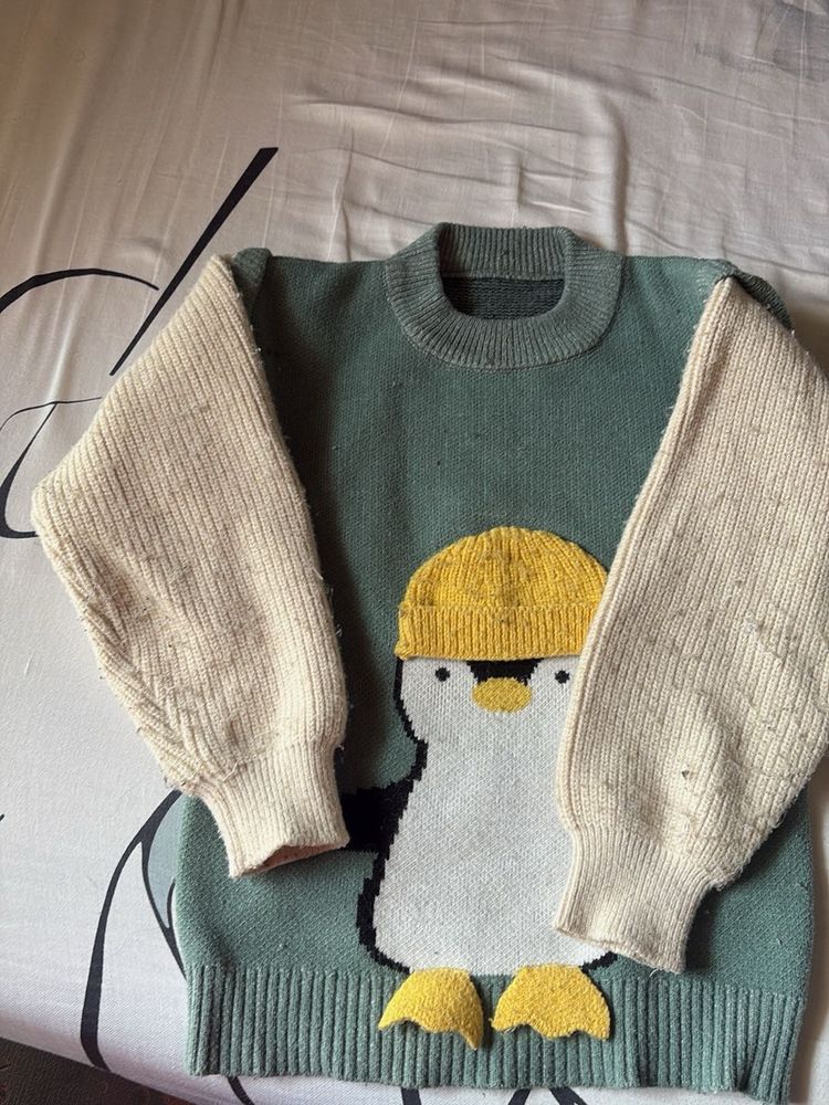 Penguin Graphic Knit Sweater