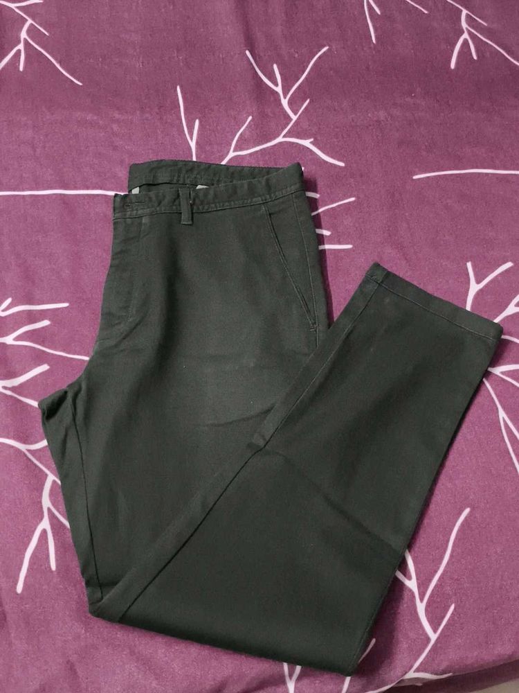 Blackberrys Men's Stylish Dark Green Pant
