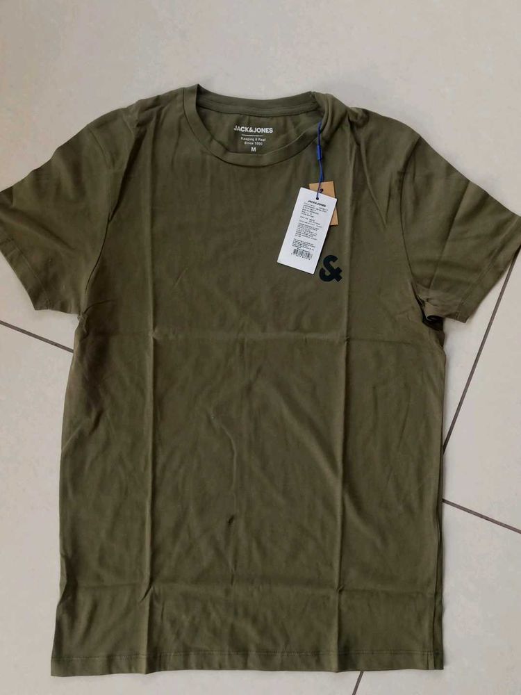 Jack &amp; Jones Olive Green T-Shirt