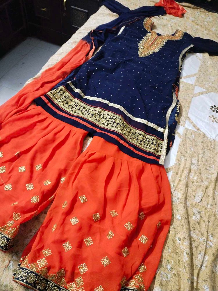 Elegant Ethnic gharara kurti Set