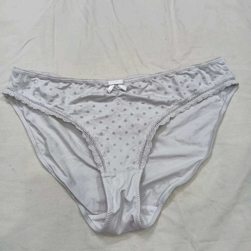 💙 White Polka Dot Briefs