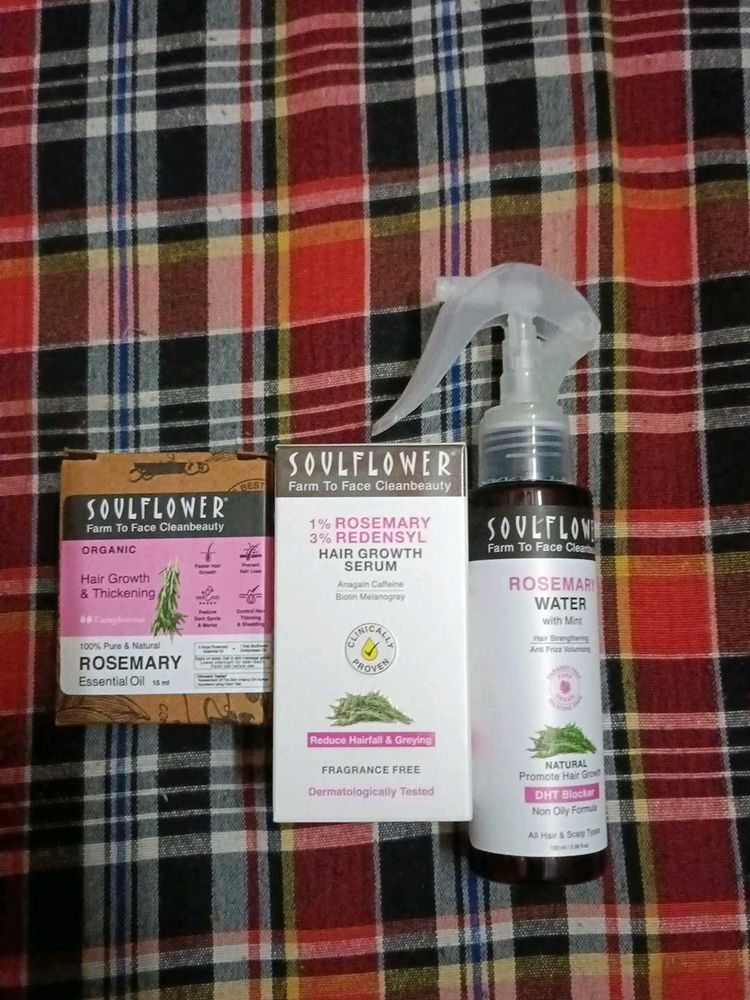 Soulflower Rosemary Hair Growth Trio
