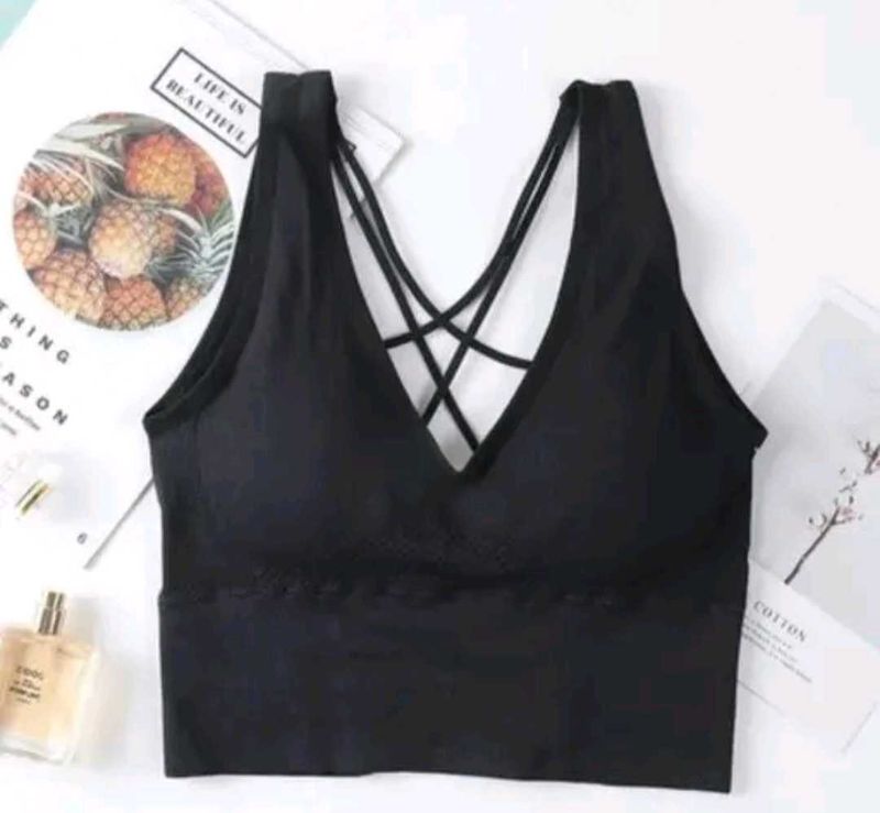 Black Backless Top