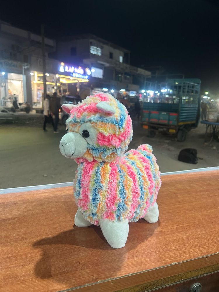 Llama Alpaca Rainbow Plush Stuffed Animal Toy
