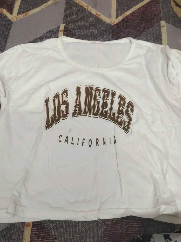 White Los Angeles Graphic T-Shirt