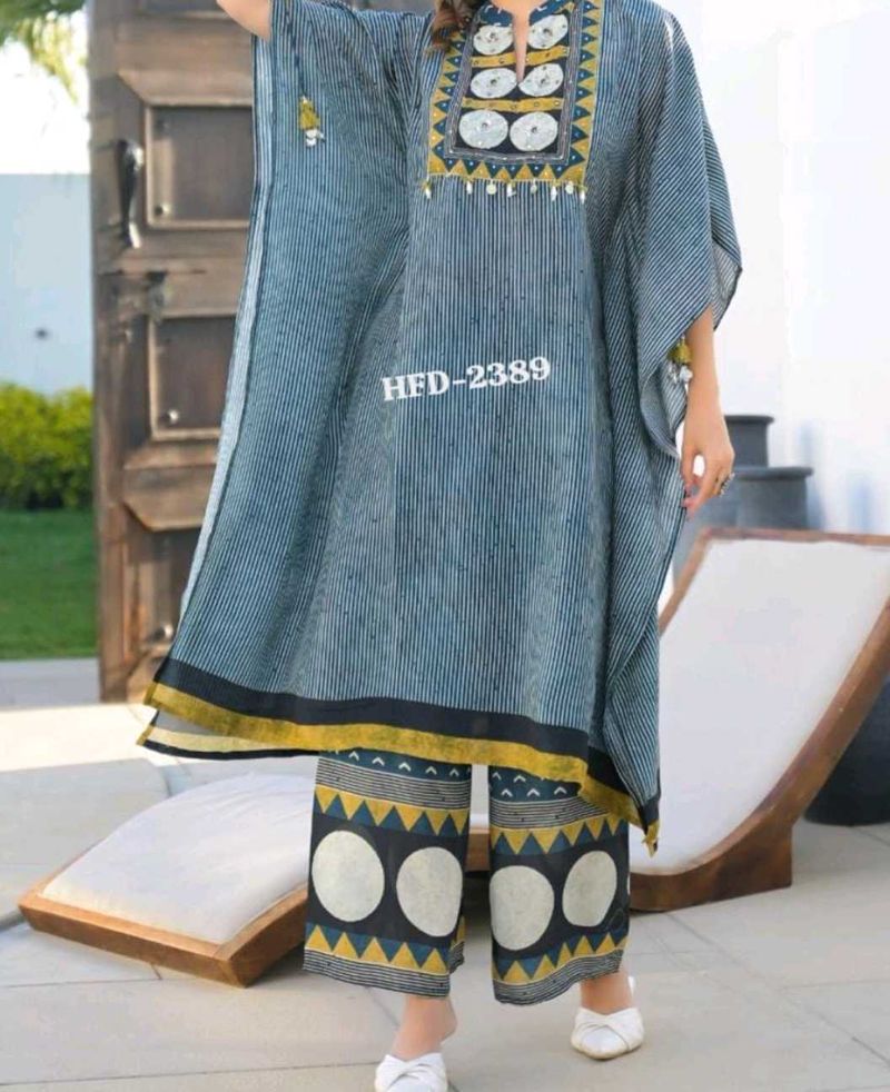 Kaftan Kurta with Pants Set