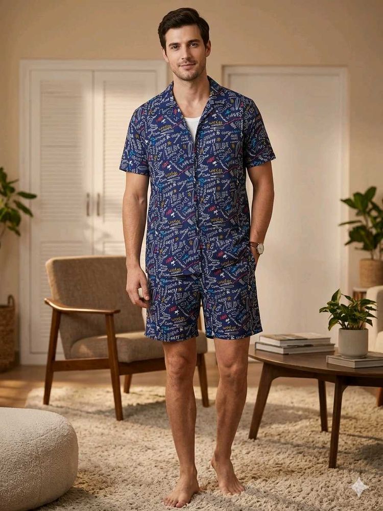 Men's typographic Nightsuit
