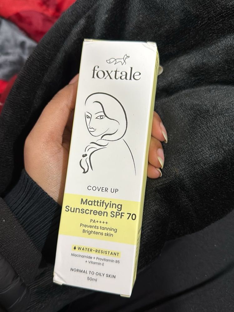 Foxtale Mattifying Sunscreen SPF 70