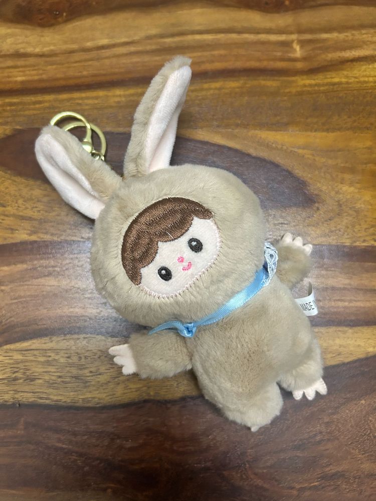Cute Bunny Plush Keychain