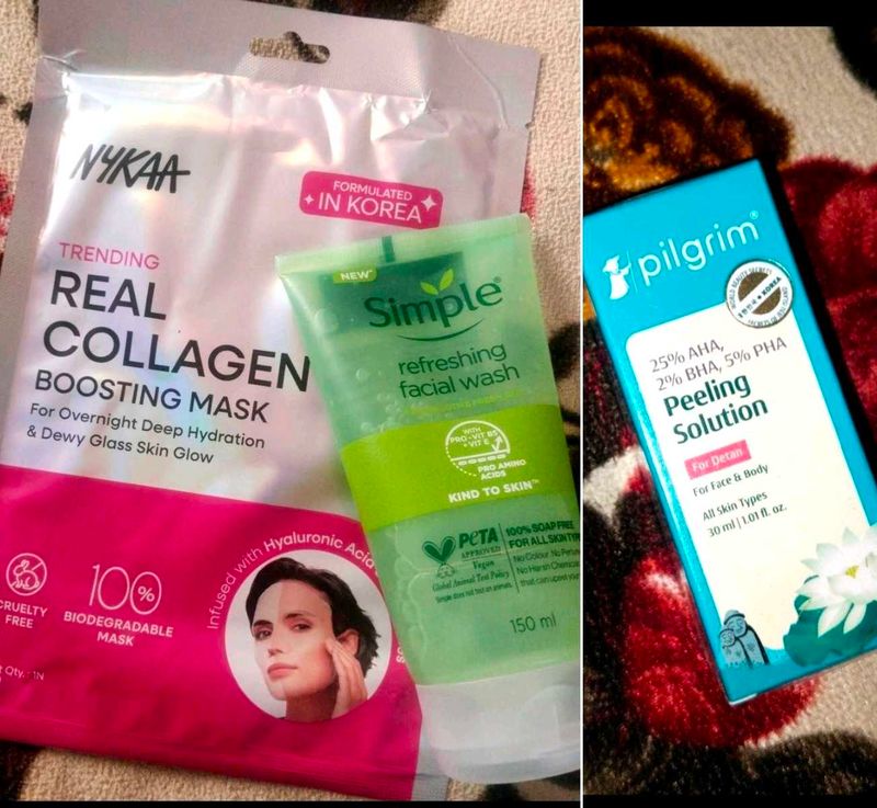 Nykaa, Simple &amp; Pilgrim Skincare Set