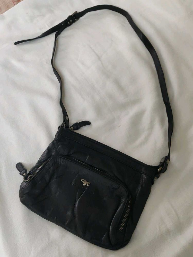 Gil holsters Black Leather Crossbody Bag