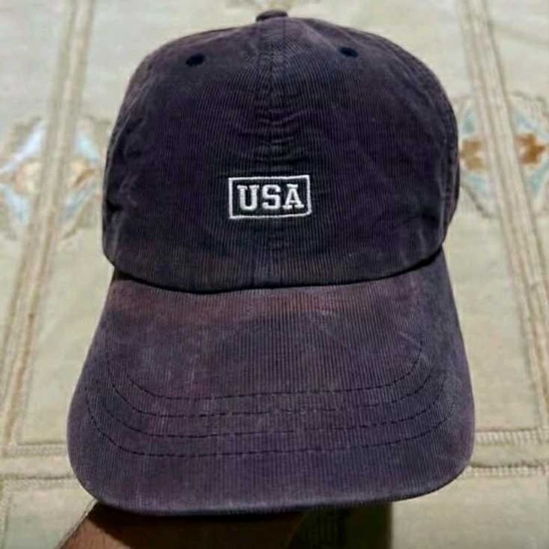 Corduroy USA Baseball Cap