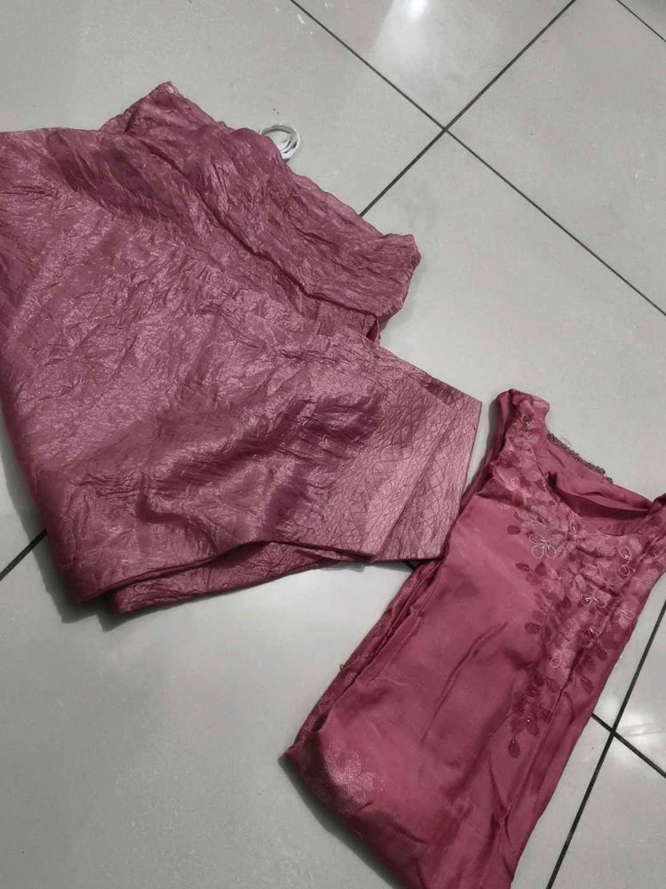 Beautiful Pink Kurta Set Farsi salwar