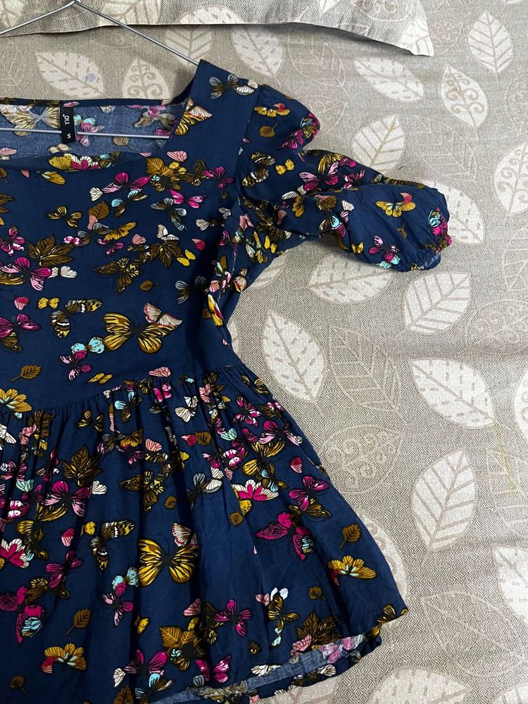 Butterfly Print top worn once